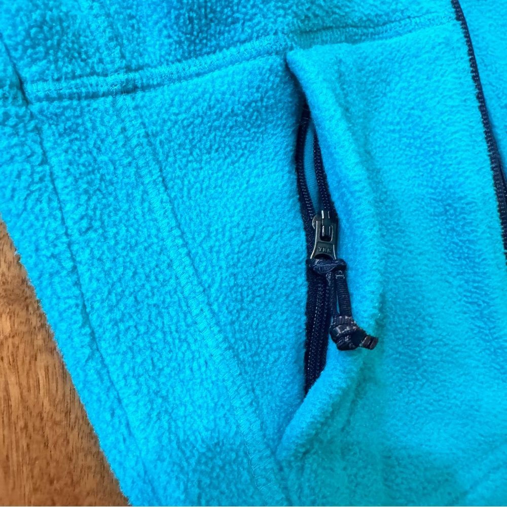 LL Bean Teal Fleece Full Zip Jacket. Size Kids 4. - Picture 10 of 17